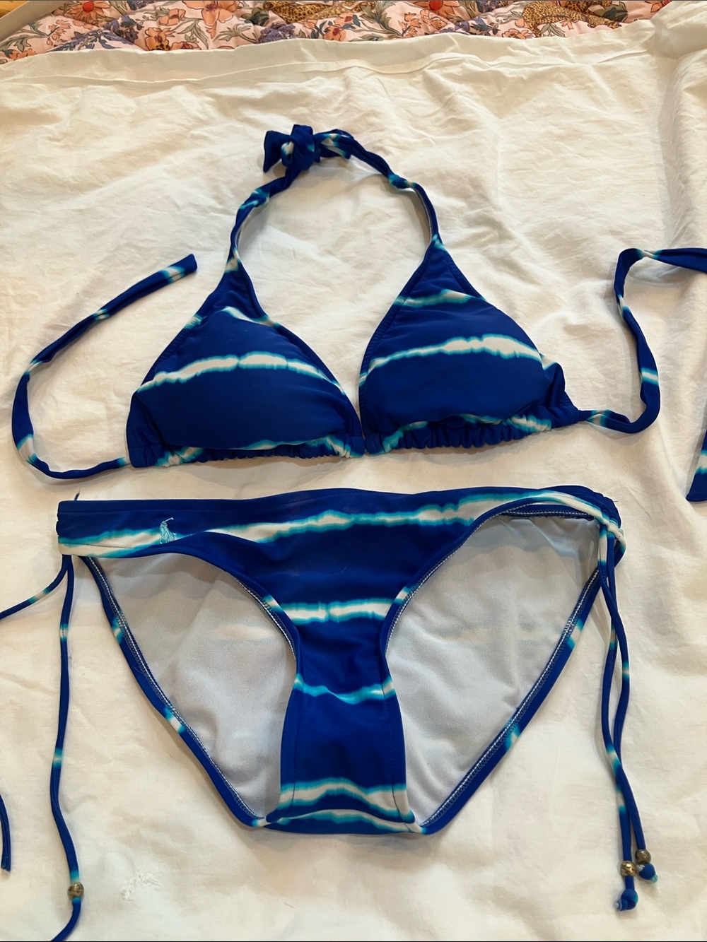 Ralph Lauren Bright Blue and white Bikini